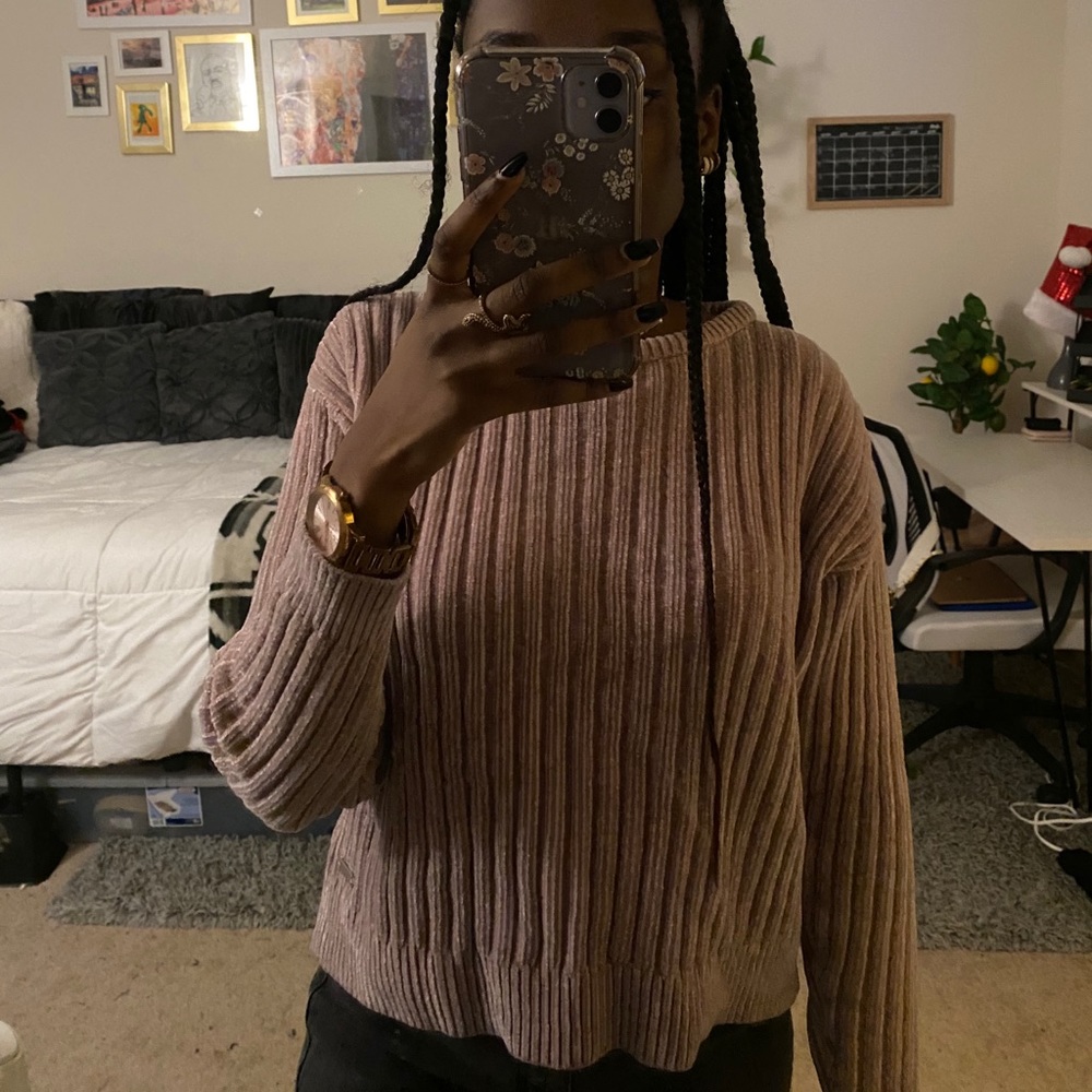 soft cropped sweater